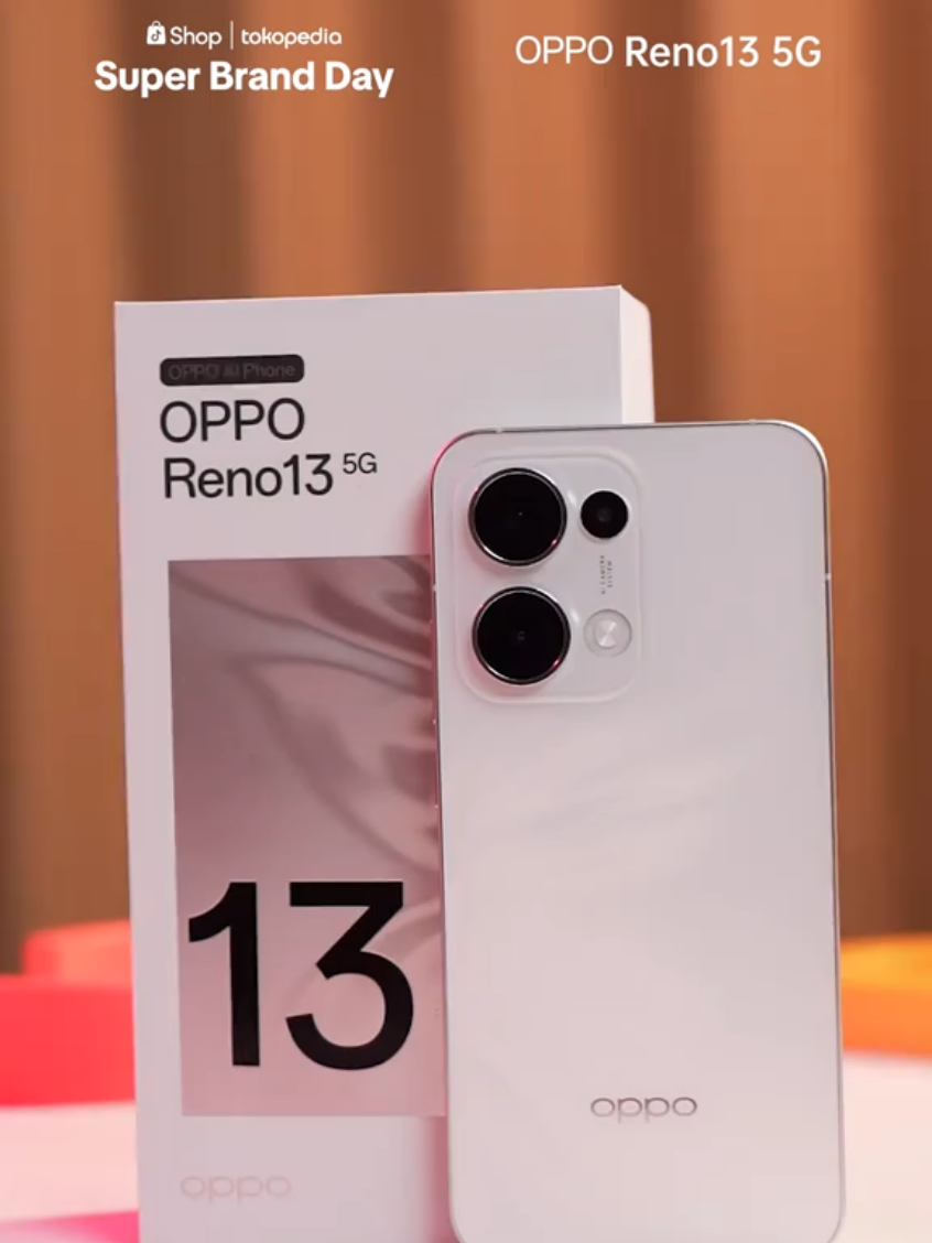 OPPO Reno13 5G: Lebih Cepat, Lebih Jernih, Lebih Canggih! 🚀📸 Pengen HP yang bisa ngikutin ritme aktivitasmu? OPPO Reno13 5G jawabannya! Dengan kamera AI 50MP, hasil foto lebih tajam & detail di segala kondisi. AI Live Photo bikin setiap ekspresi lebih hidup, plus koneksi 5G super kencang buat streaming & multitasking tanpa ngelag! 🔥 #opporeno135g  #ramadhanekstraseru  #SuperBrandDay  #superbranddaysale  #oppoaiphone 