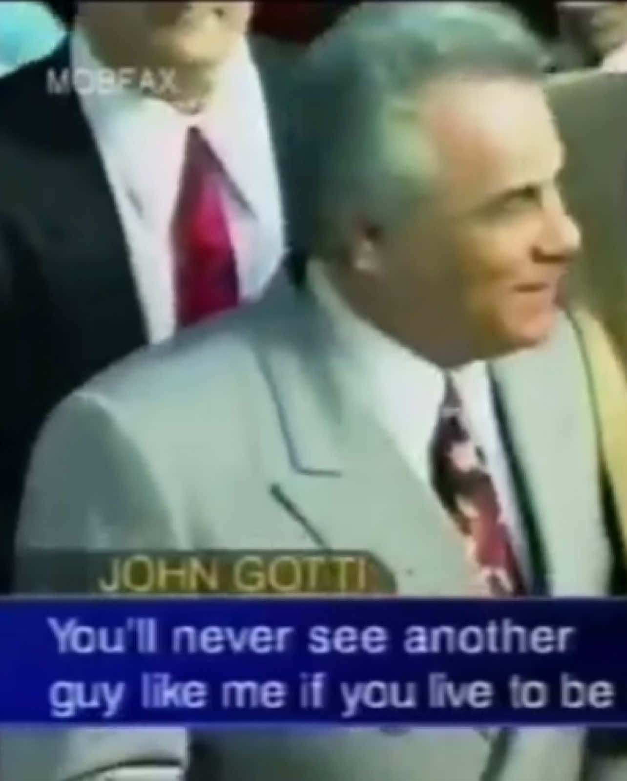 “You’ll never see another guy like me if you live to be 5000” #Gambino boss #JohnGotti #MOBFAX #Mafia #Wiretap