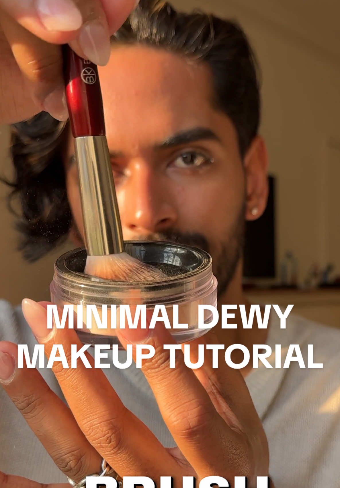 Minimal Dewy Makeup ✨ Minimal is different for everyone. I am a full glam person but this GLOWY skin look really looks good for evening dinners. You can skip the eyeliner and bronzer if you want but overall this NO FOUNDATION and NO BLUSH look looks glam without being OTT!! 🤎  @maccosmetics Studio Fix + spray and powder +Brown Eyeliner + Lip Pencil Plum @Benefit Cosmetics Precisely, My Brow Pencil  @Victoria Beckham Beauty Eyebrow Gel  @Diorbeauty Star Glow Filter  @Estée Lauder Double Wear Stay In Place Concealer  @Fenty Beauty Match Stix shade Truffle + Hella Thicc mascara  @Rare Beauty Soft Pinch Liquid Highlighter  @Haus Labs by Lady Gaga Powder Bronzer  @Glossier Ultra Lip  @ONE SIZE BEAUTY On Til’ Dawn Spray  #minimalmakeup #dewymakeup #makeuptutorial #glowmakeup #BeautyTok 