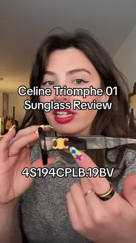 Today I’m reviewing my Celine Triomphe 01 sunglasses in tortoise shell.  Style # : 4S194CPLB.19BV ##celine##celinetriomphe##review##sunglasses