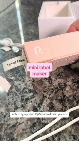 If you see the cart they’re finally back in stock!! Printer comes with 180 labels & a free app so you can create and customize any type of label or tag.  #labelmaker #thermalprinter #thermallabels #labeling #labels #organizedhome #organizationhacks #waterprooflabels 