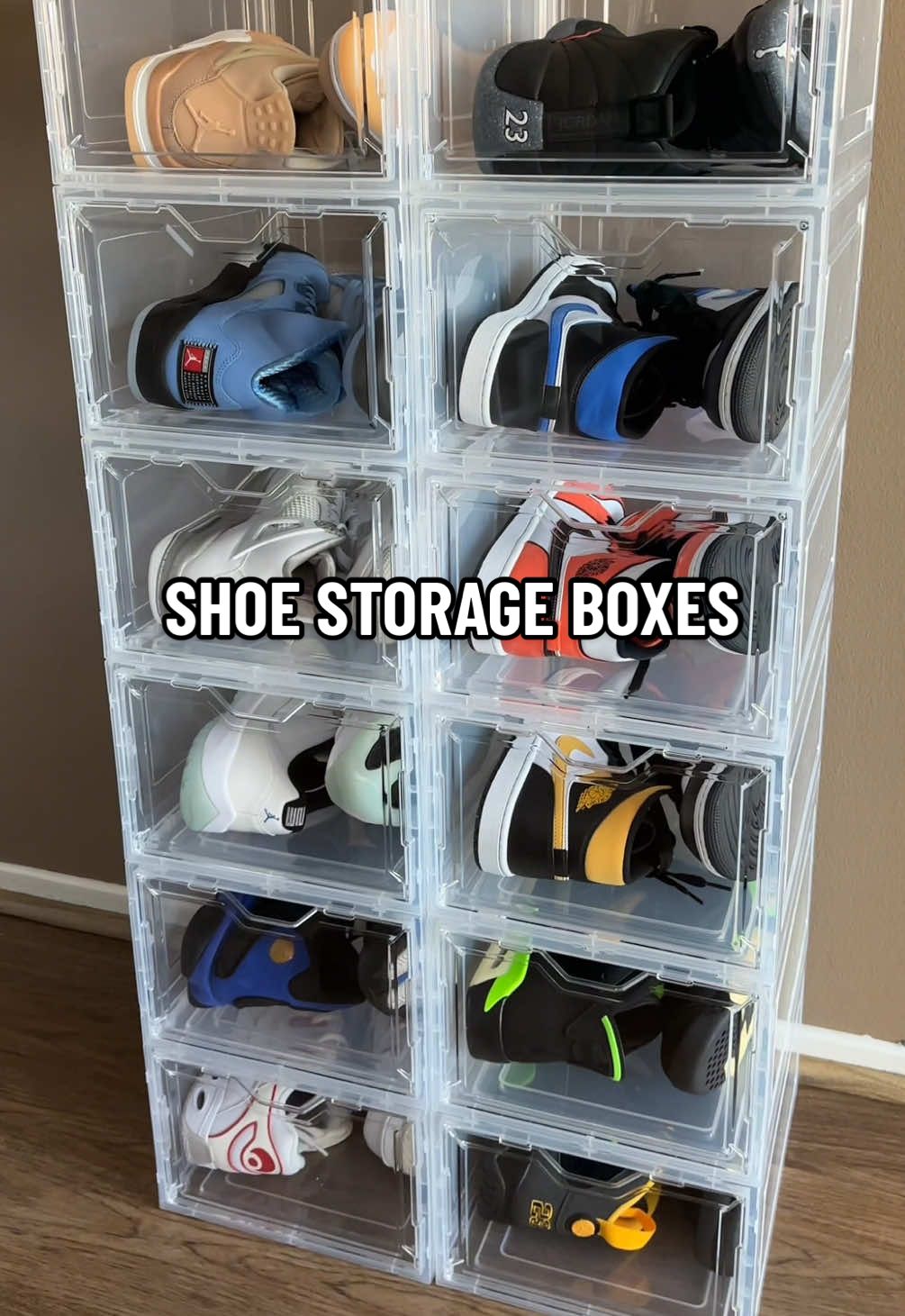 Now I need about 3 more packs 😍  #clearshoeboxes #shoestorage  #shoestorageboxes #stackableshoeboxes #tiktokshopfinds #springtok #tiktokshopspringglowup #spotlightfinds 