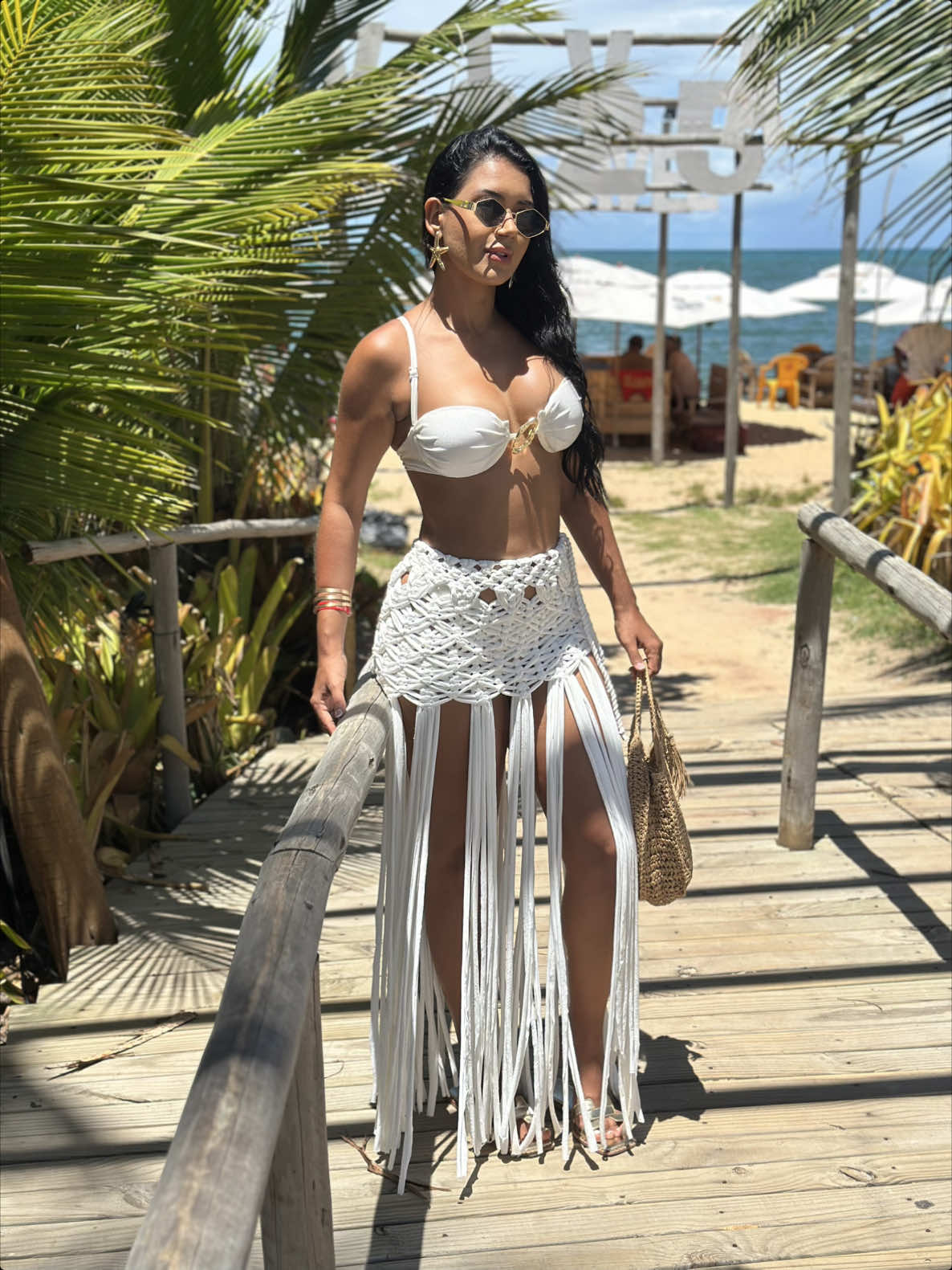 Dia de praia  #lookpraia #macrame #praiana #lookpraiano 