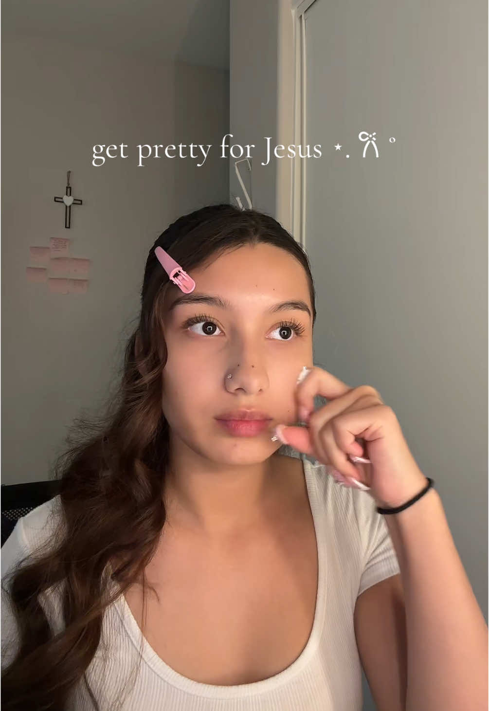 grwm for church #makeup #grwm #church #fyp #foryoupage #jesuslovesyou #churchtiktok #paratii ##parati #viral 