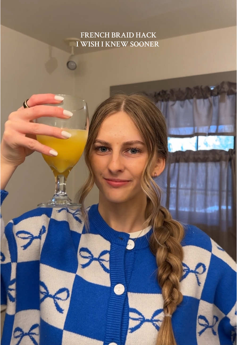 helpful if you don’t know how to french braid #frenchbraidhack #hairstyles #longhair #braidhack #blondehair 