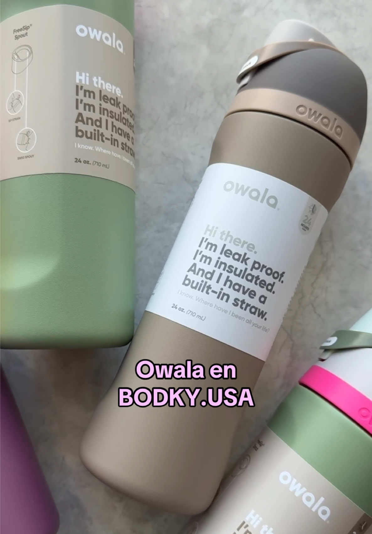 TRAEMOS LAS BOTELLAS OWALA DIRECTO DESDE USA! ✨ 💖 ¿Quieres una? Son por encargo y las puedes pedir fácil en nuestro Instagram: @Bodka.usa 💌 🔥 ¡No te quedes sin la tuya, encarga ahora! 🚀 🔗 DM para más info 📌 Hashtags: #Owala #BotellasOwala #TermosBonitos #AccesoriosParaChicas #FitnessGirls #Tendencias2025 #TermosCool #HidrataciónConEstilo #ChileCompra #ViralChile
