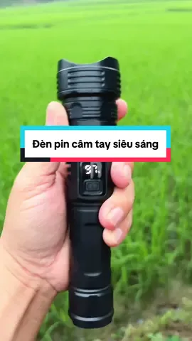 Đèn cầm tay siêu sáng có led hiển thị pin,sạc tybe C,giá rẻ vô cùng luôn#denpin #denpinsieusang #denledxemay #gdngoclinh 