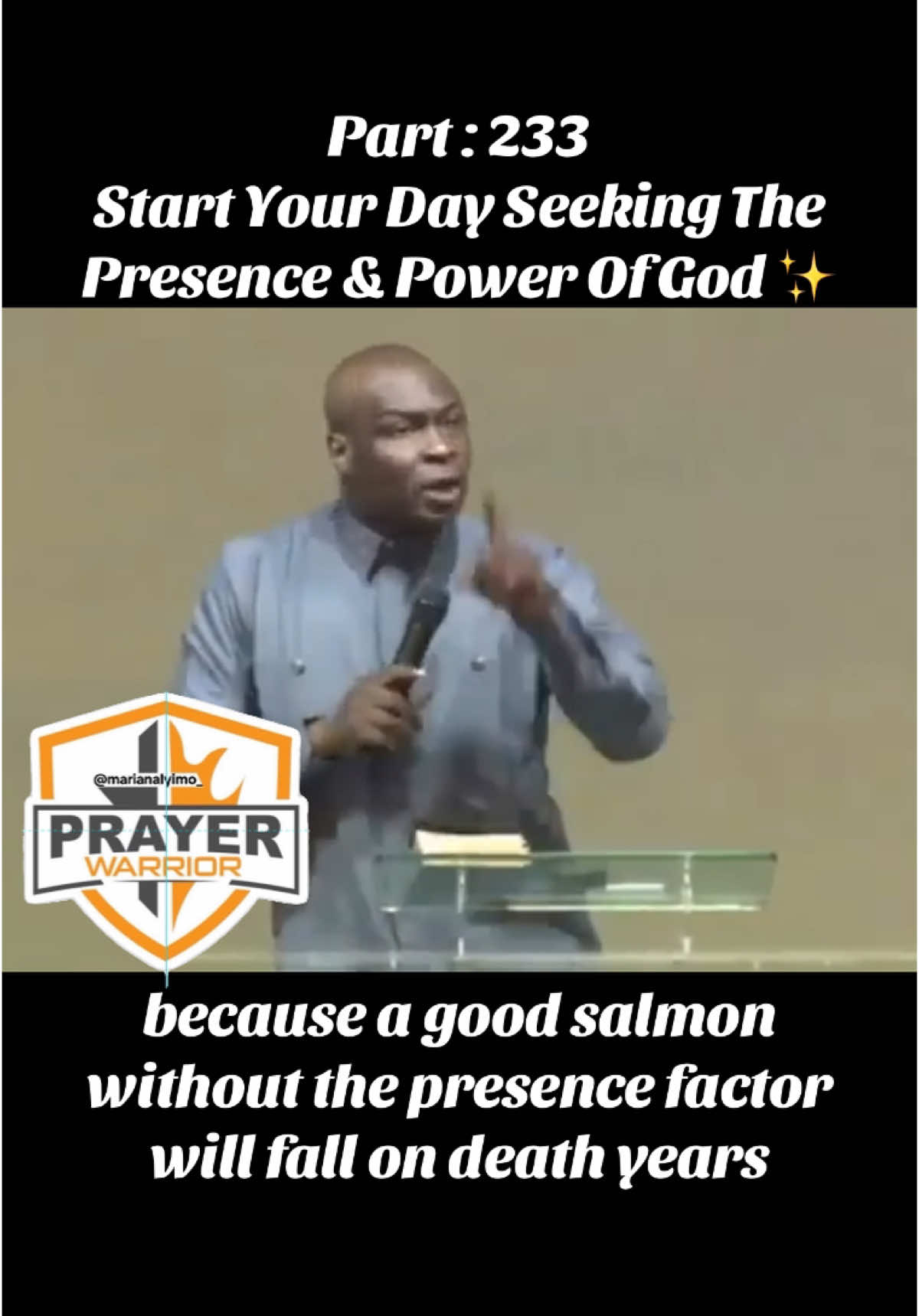 Start Your Day Seeking The Presence & Power Of God ✨ #prayerwarrior  #marianalyimo_  #apostlejoshuaselman  #tiktoktanzania🇹🇿  #tiktokkenya🇰🇪  #fyp  #foryou  #foryoupage  #koinoniaglobal #goviral  #viral_video 