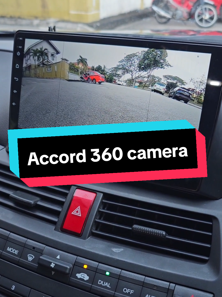 honda accord pasang android + 360 camera #fyp #tintedjack #tinted #77car #77carwindowfilm #sunblocker #accessories #kereta #androidplayer #360camera 