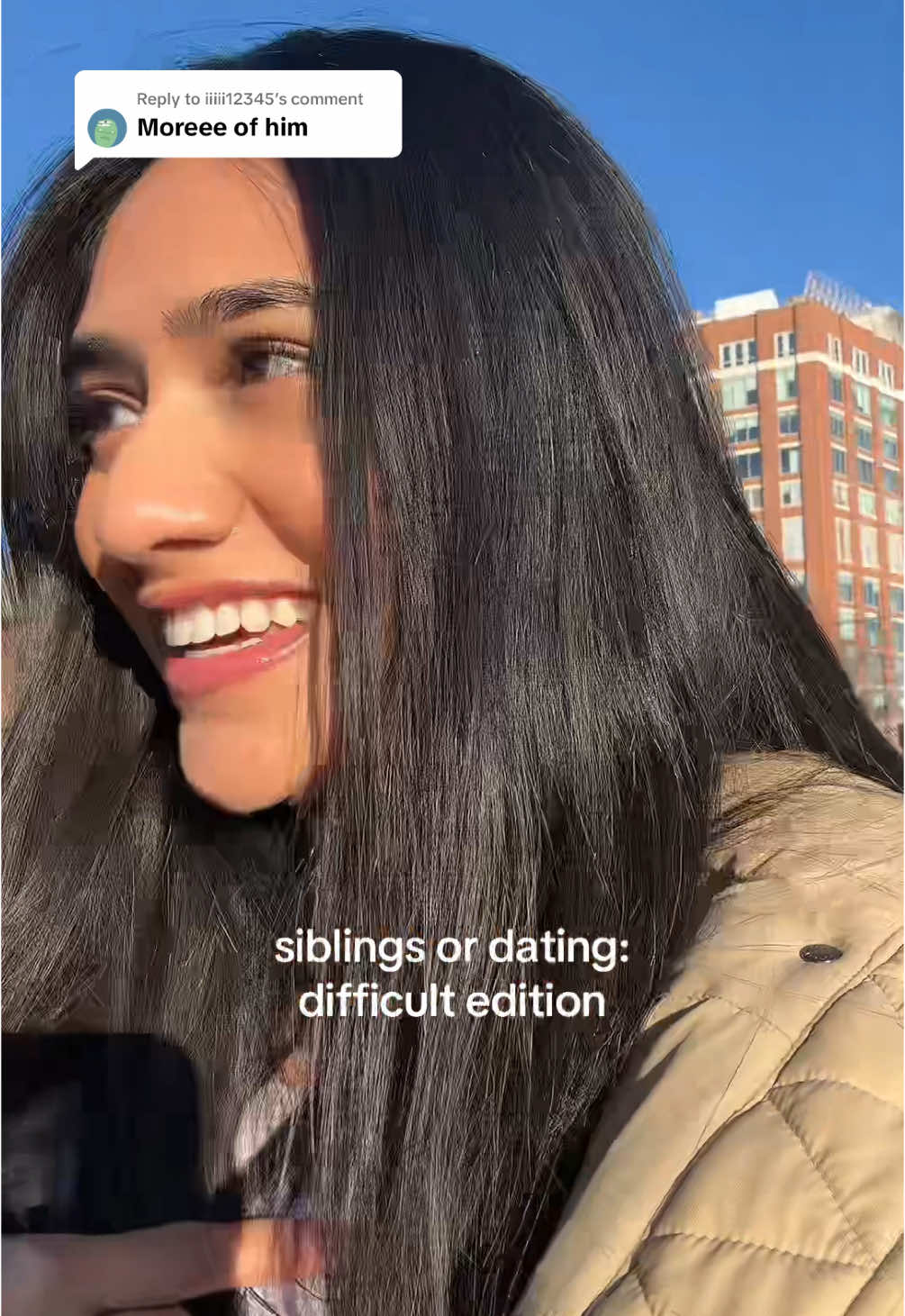 Replying to @iiiii12345 its all laughs here  #siblingsordating #boyfriend #funny #fyp 