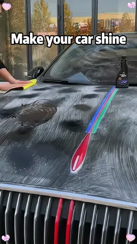Make your car shine #carbeauty #CleanTok #shinycar #carcoating #carcoasters #wax #money #usaus
