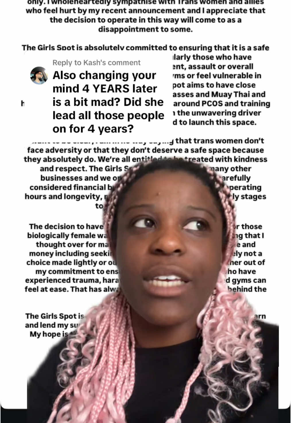 Replying to @Kash well well well #fyp #foryou #foryoupage #womenonlygym #uk #nataleebfitness #gym #trans 