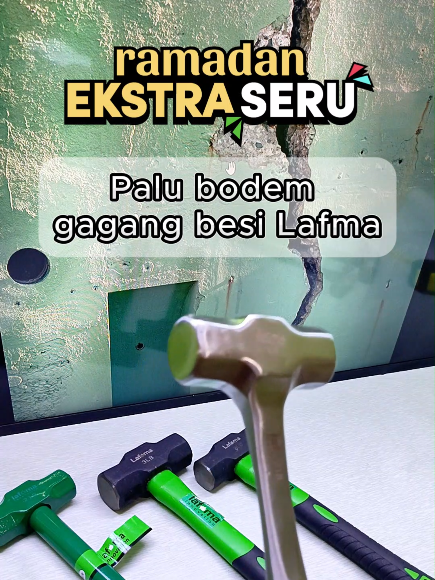 palu bodem gagang besi lafma #RamadanEkstraSeru #palubodem #palubogem