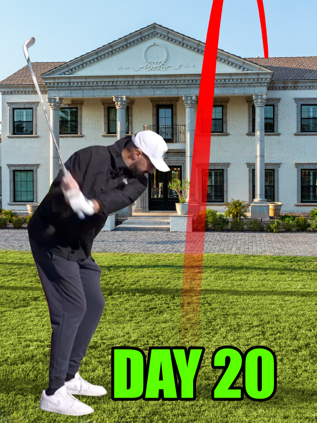Day 20 of trying to hit a hole in 1 over my house #golf #golftiktok #golftok #golfer #golfswing #golfing #golfcourse #foryourpage #fyp #fore #golfclub #chippingpractice #chipping #misseditbythatmuch #holeinone #holeinonechallenge #brysondechambeau #putt #birdie #eagle🦅
