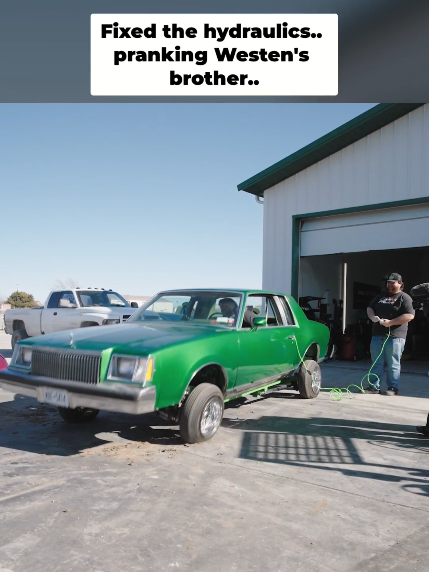 He had no idea what was coming 😆 #westen #westenchamplin #westengw #lowrider