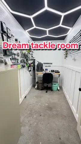 I built my dream tackle room! #DIY #fishing #springbreak #fyp #bigfish #mancave 