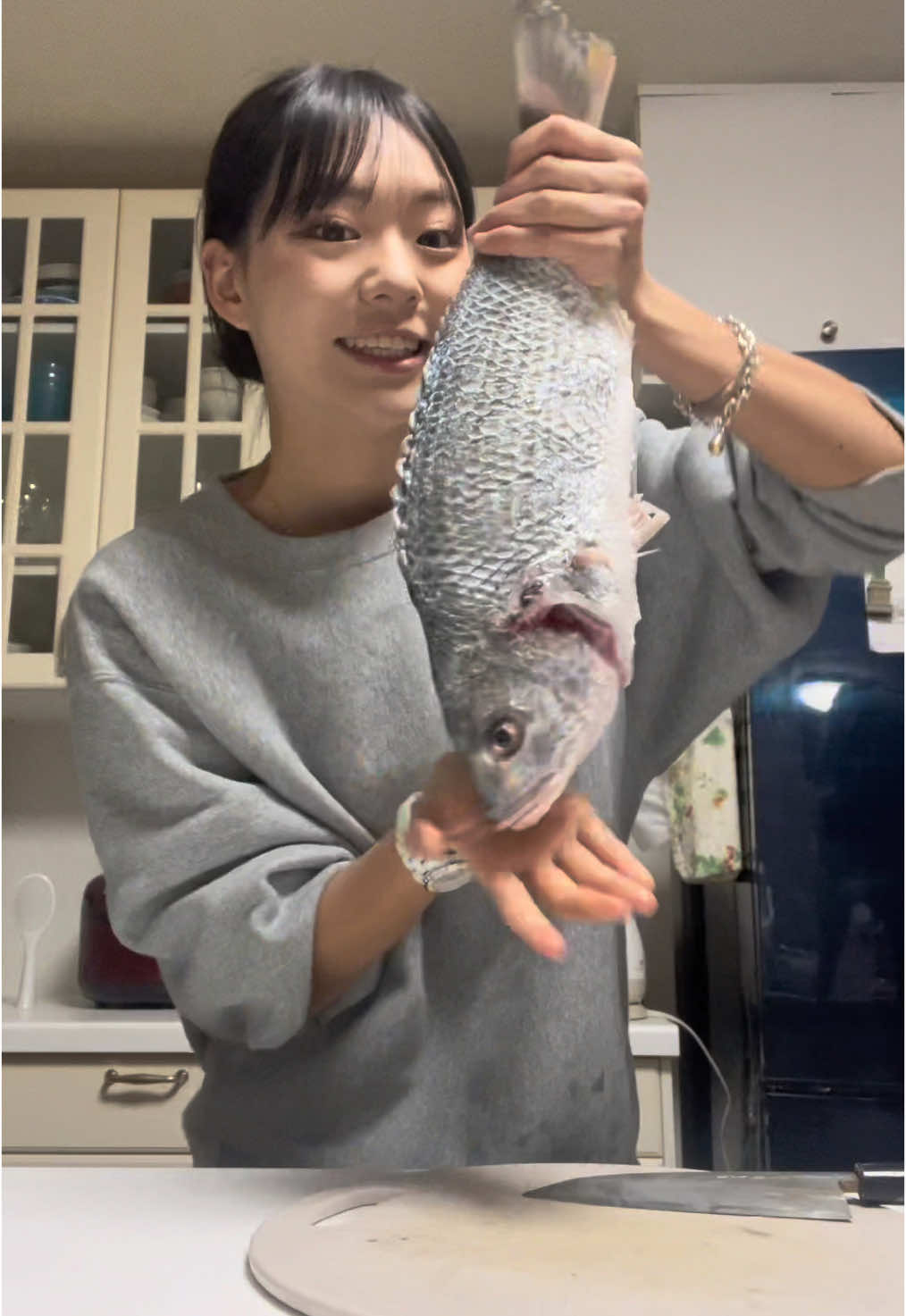 父が釣ってきた魚を捌く🐟 もっと上手く捌けるように練習頑張ります！！🍣