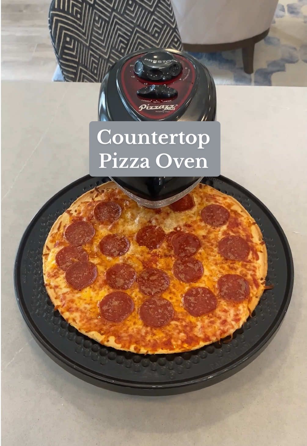 No brick oven? No problem 🍕 Shop this rotating pizza oven now at the link in bio. #amazonfinds #amazonkitchen #kitchengadgets 🎥: @dannikafaith 