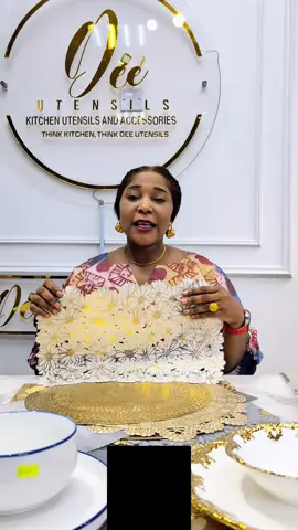 Hey Aunty Folake! We love you, but we've got to call you out! Using one dining mat for every occasion? No, no, no! It's time to level up your table game! Variety is the spice of life, and that includes your table mats! Change it up from time to time to keep things fresh and exciting! And guess what? We've got you covered! Our new collection of table mats has arrived, and it's got something for everyone! From modern and sleek to traditional and elegant, our table mats will elevate your dining experience! So, Aunty Folake, it's time to upgrade! And to everyone else, don't be like Aunty Folake... get ready to upgrade your table mat game! Ready to order? Call/WhatsApp: 09053942008, 09064007172, 09166351638, 09126012120 Visit any of our 5 stores: Store No. 4 Israel Plaza Ademola Adetokumbo Crescent, Wuse 2, Nitel Junction Abuja Nigeria #TableMatGoals #DiningEssentials #NewArrivals #DeeUtensils #KitchenEssentials 