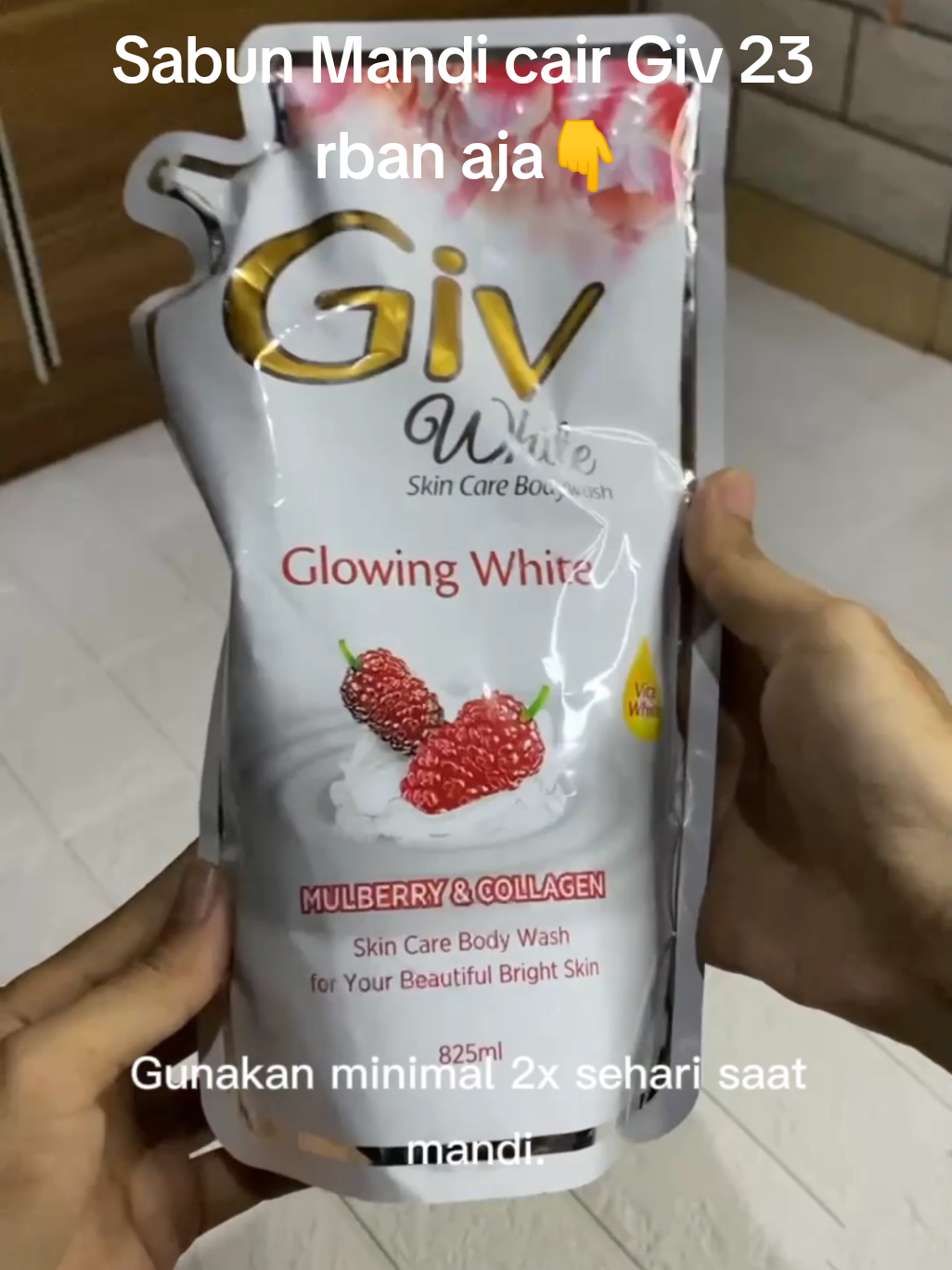 Sabun Mandi Cair Giv White mulberry Collagen #sabun #sabunviral #sabunmandi #givsabuncair #sabunmandigiv #sabuncair #sabuncair #sabunpemutih #ramadanekstraseru #cuantanpabatas #racuntiktok #fyp #affiliatemarketing