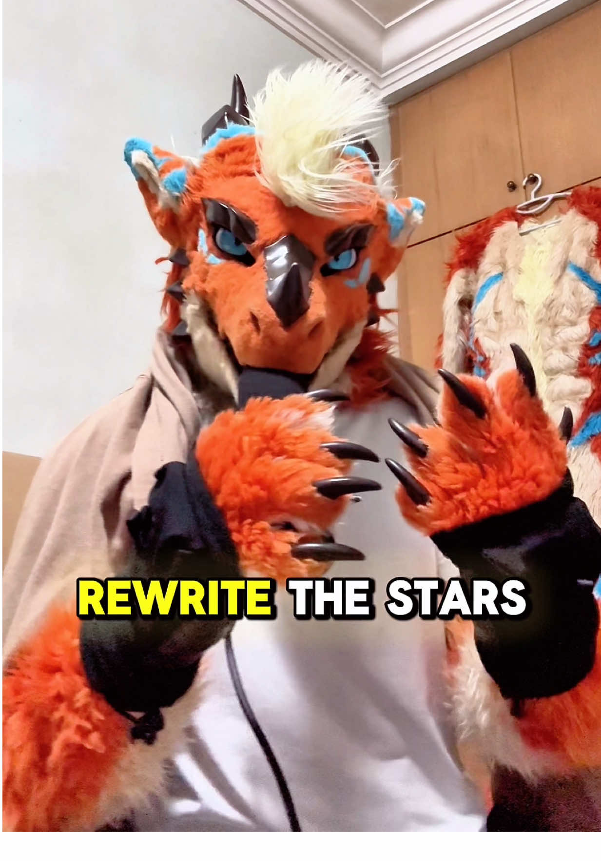I tried to sing “Rewrite The Stars” from The Greatest Showman #singing #rewritethestars #singingchallenge #furryfandom #furrytiktok #fursuit #cosplay #performance #singer #vocals  #songcover #song #songs #cover #coversong #thegreatestshowman #fyp #foryou 