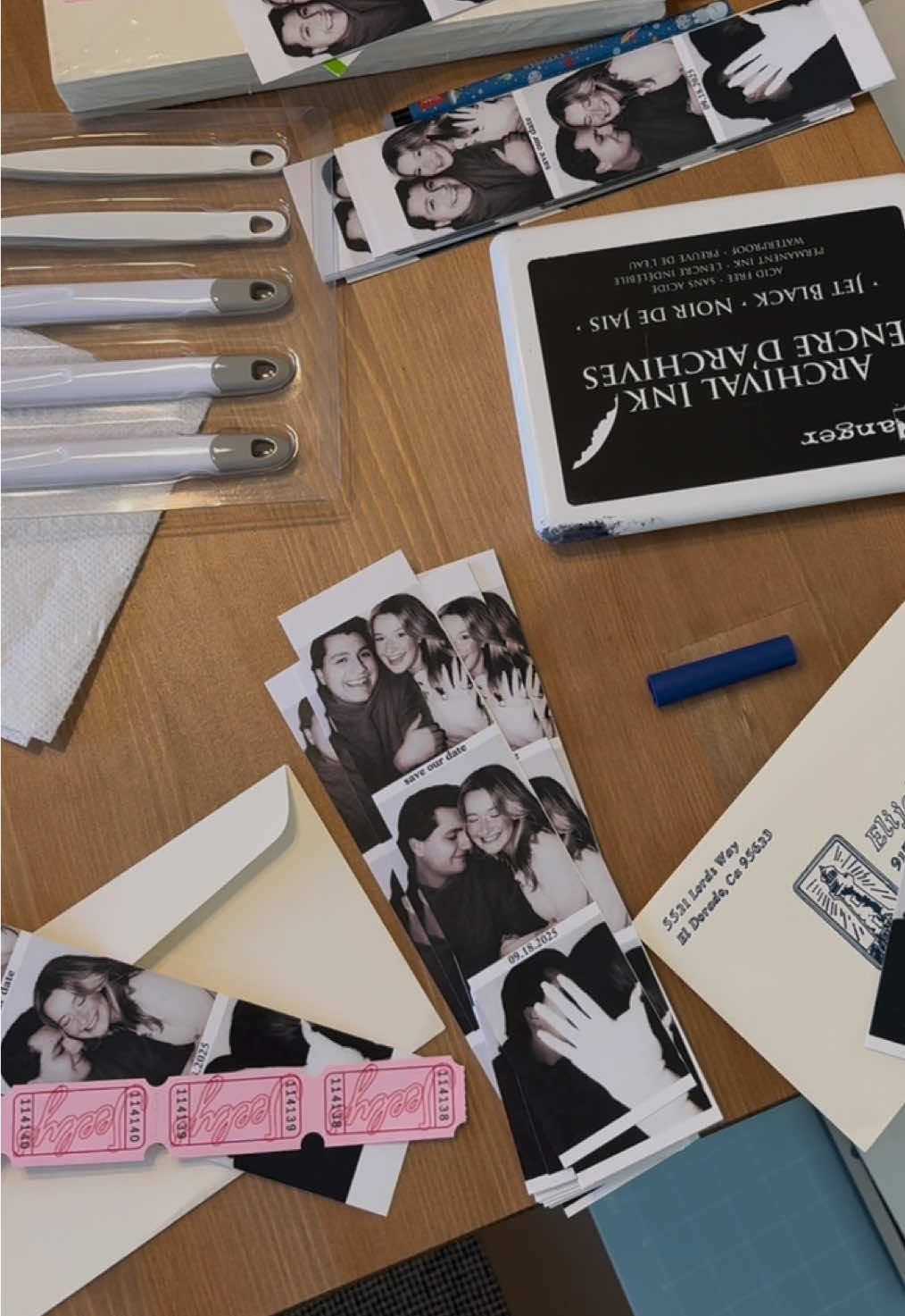 beauty is pain @Cricut @Trü Frü #wedding #weddingplanning #maidofhonor #weddingdiy #DIY #crafting #creative #stationary #savethedates #microinfluencer #2025bride 