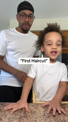 Should we cut his hair? 😭 #firsthaircut #dadsoftiktok #imnotready 