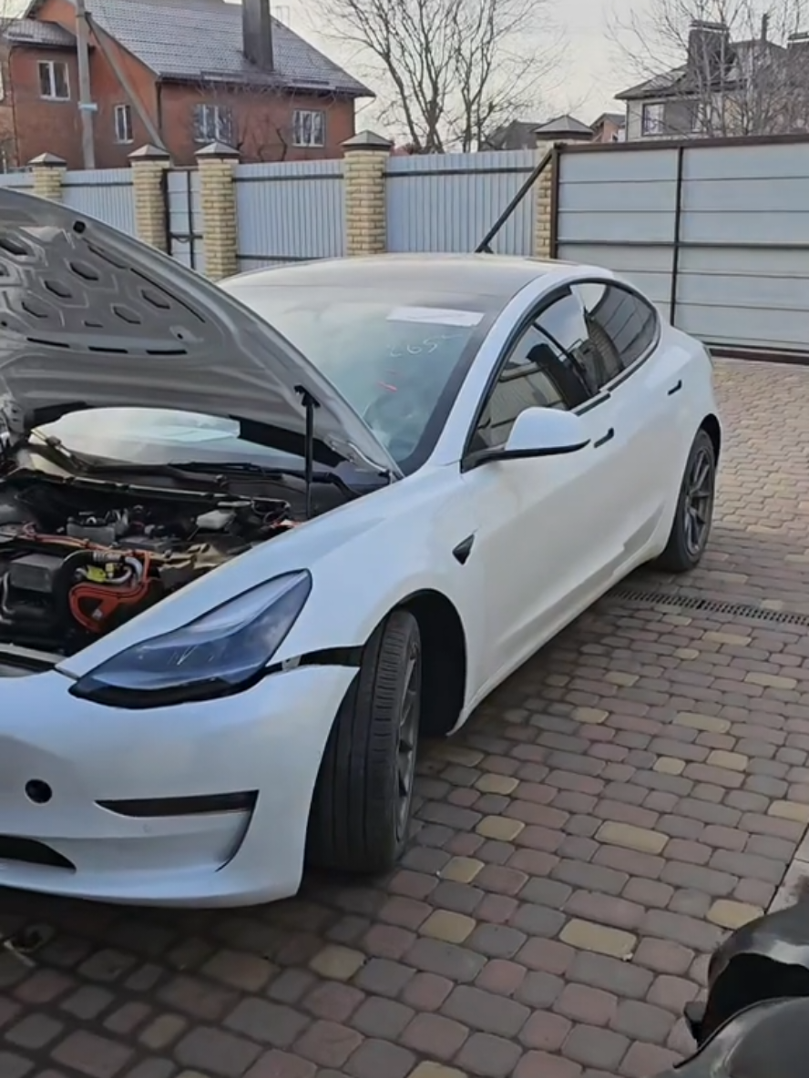 собрали теслу за 3 дня авто из США#tesla #автосша 