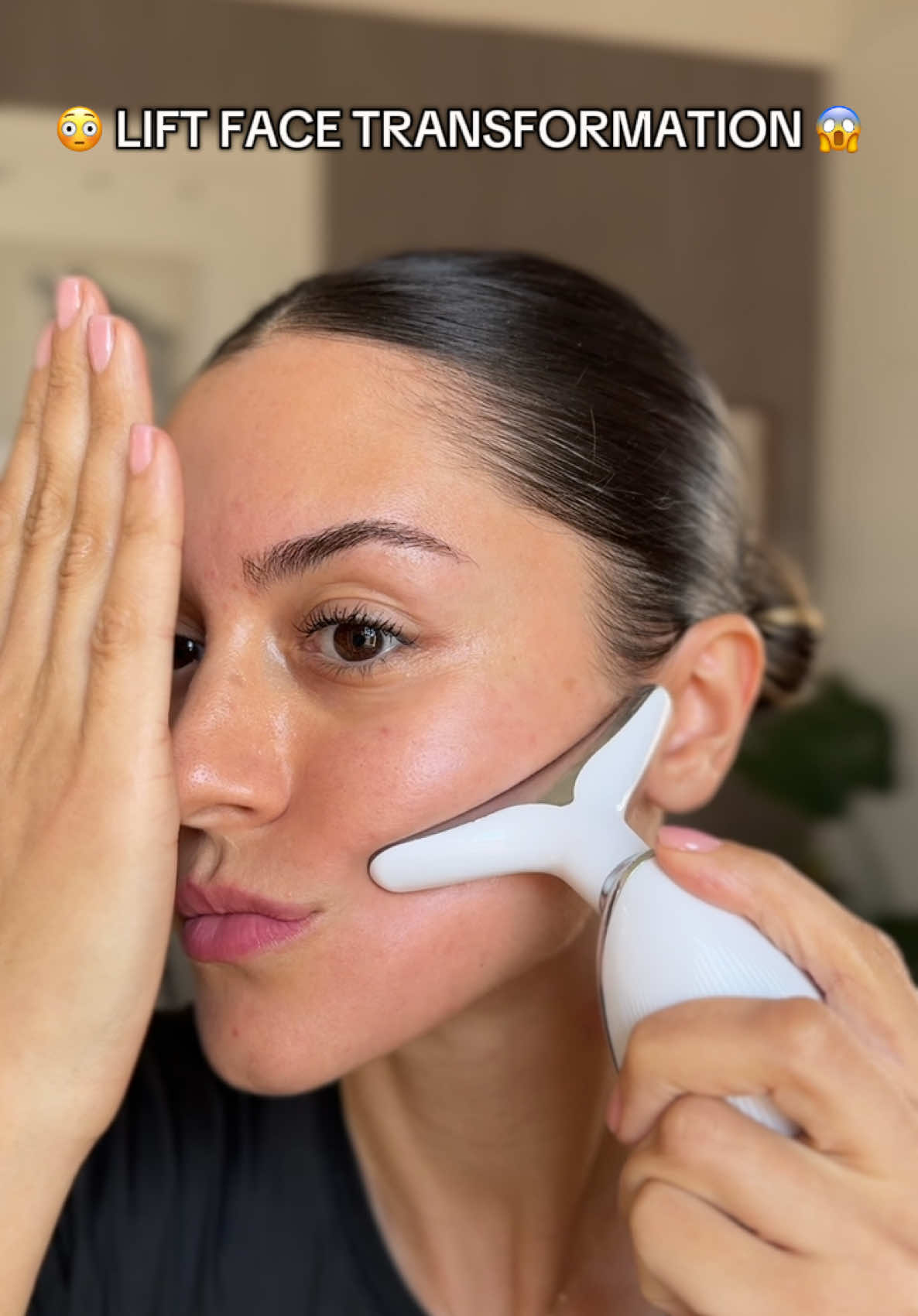 Instant lift face transformation 😱 #facelift #sculpteurfacial #emsculpt 