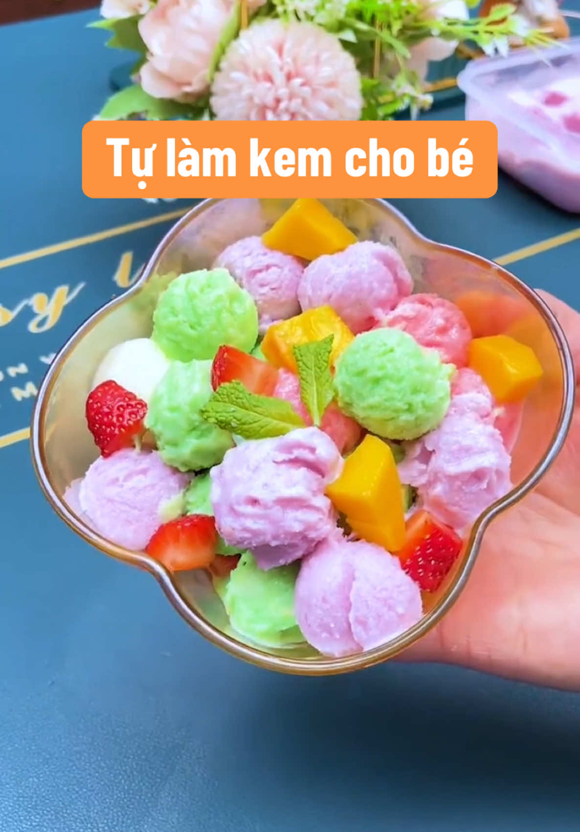 Tự làm kem tại nhà cho bé