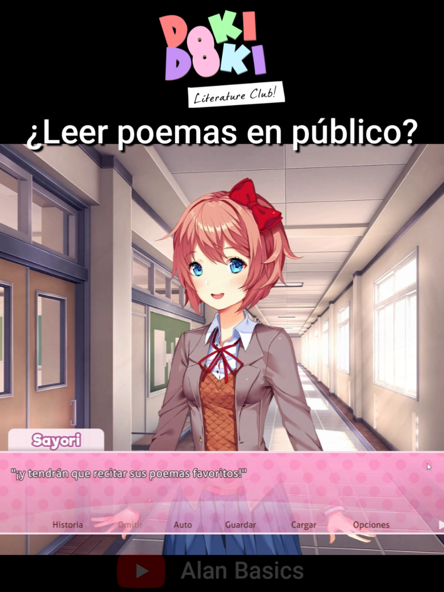 ¿Recitar poemas en público? 💀  #gameplay #juegos #gaming #ddlc #dokidokiliteratureclub #gaming #videojuegos #youtube #poemas #sayori 