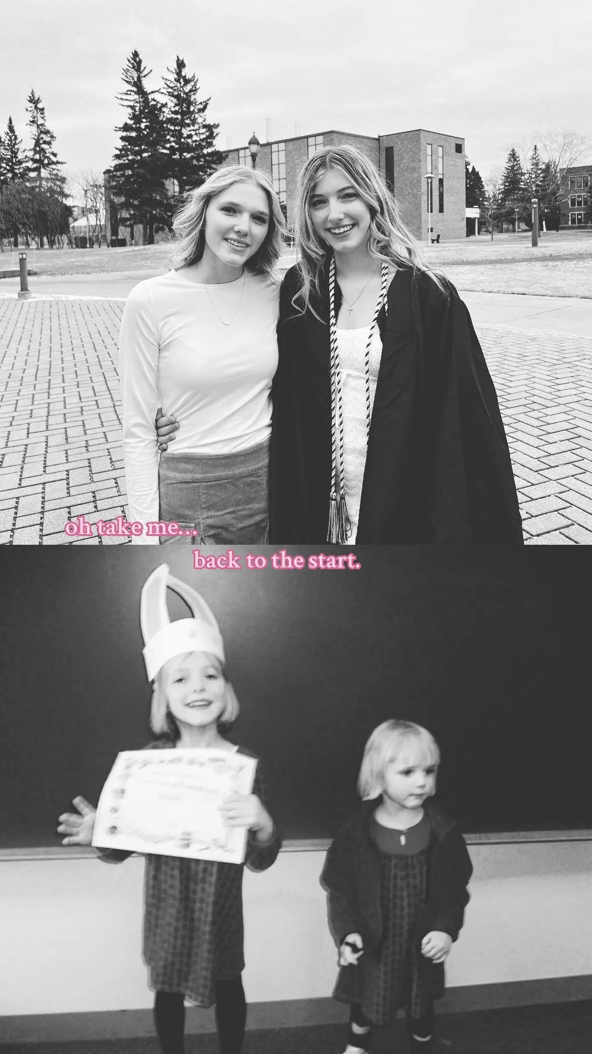 college graduation vs preschool graduation 🥹