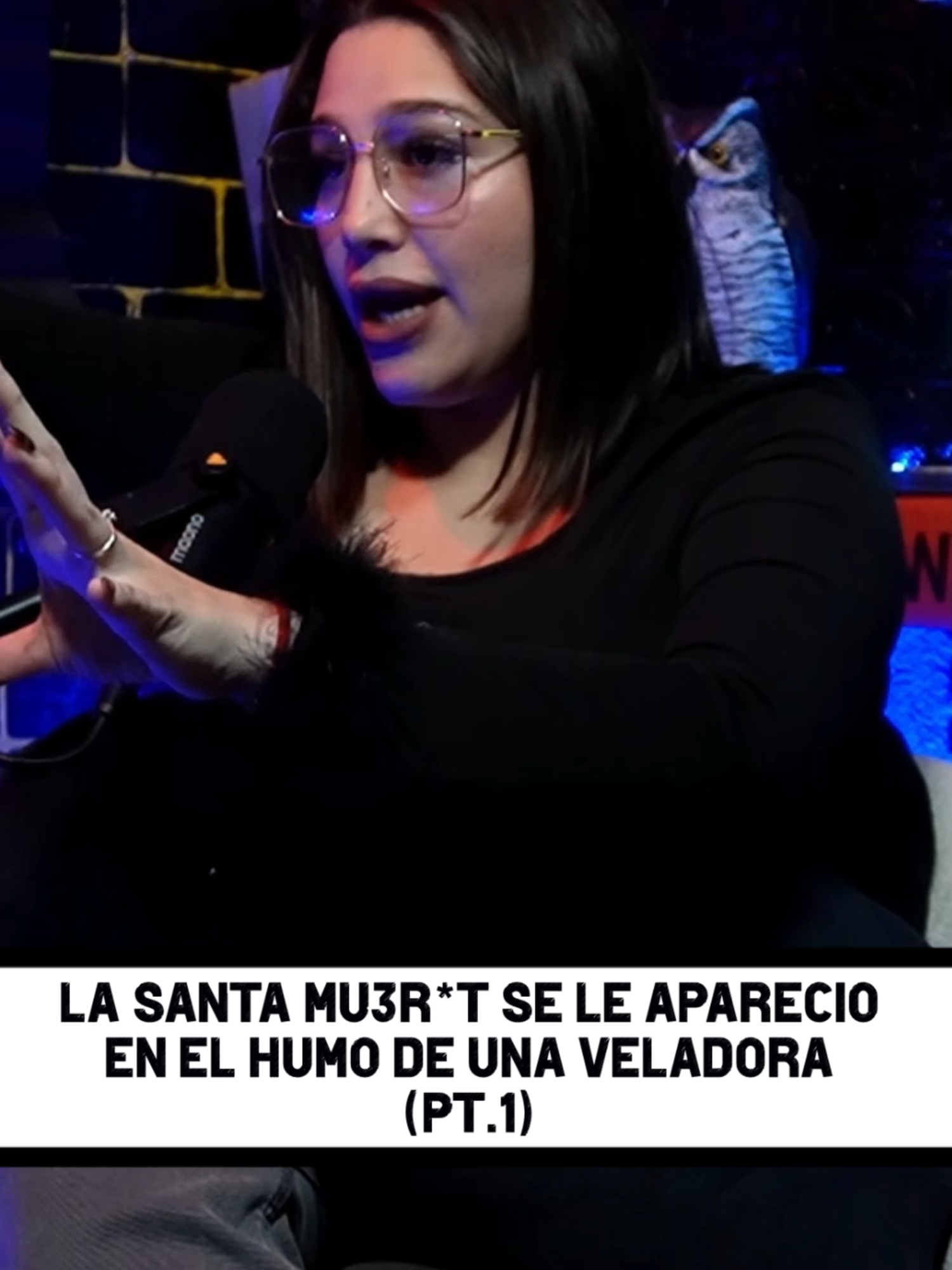 La Santa se le aparecio en el humo de una veladora @blackviperoficial._  #santamuerte #paranormal #yemaya #religionyoruba #podcasts