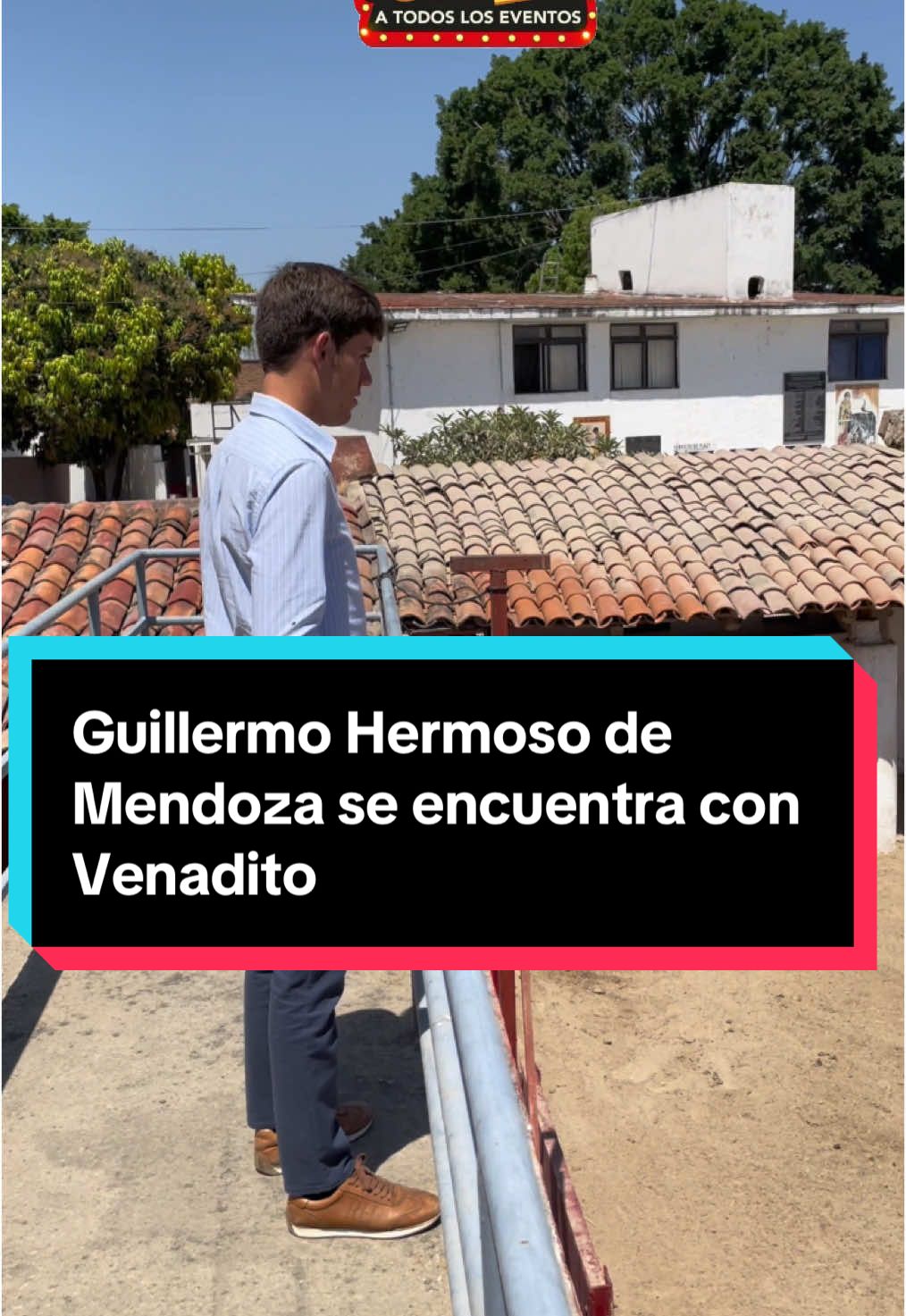 Después del gran éxito que tuvo ayer en la Plaza de Toros Nuevo Progreso, junto a su padre Pablo Hermoso de Mendoza, este lunes Guillermo tuvo un encuentro con el toro Venadito, de Peñalba, que terminó por ser indultado🐂.  #GuillermoHermosodemmMendoza #indulto  