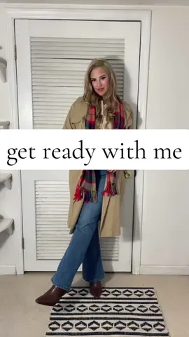 love my little scarf 🧣 #getreadywithme #scarfoutfit #winteroutfitideas #trenchcoatoutfit #trenchcoat 