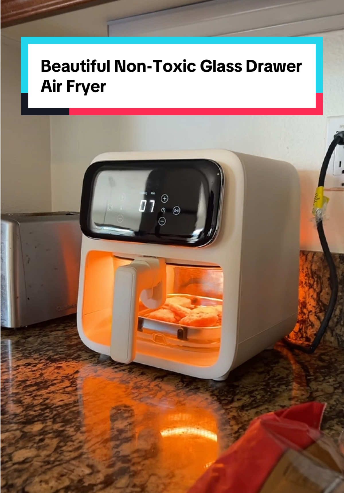 This is your sign to finally switch to a non-toxic glass drawer air fryer! #glassairfryer #nontoxicairfryer #airfryertiktok #airfryer #tiktokshoprestock #tiktokshopmothersday 