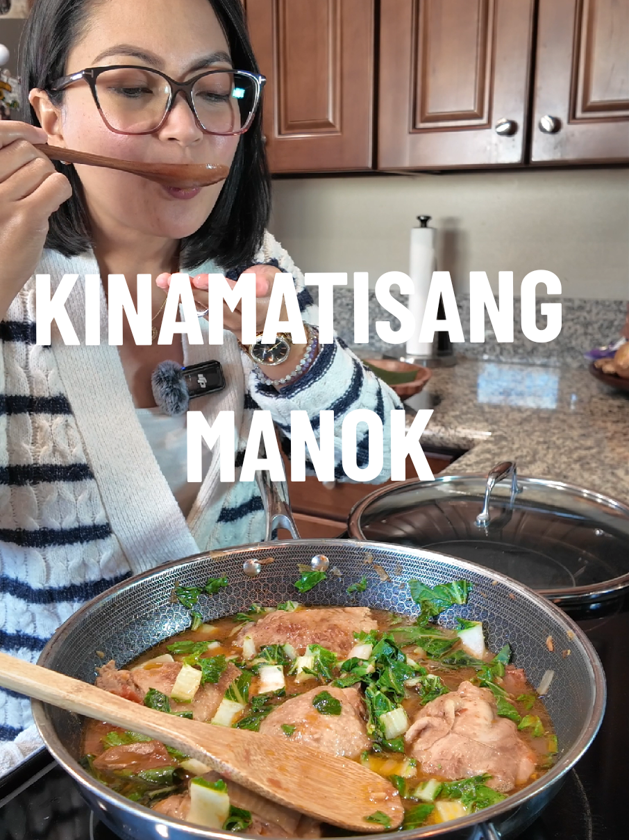#creatorsearchinsights How to make Kinamatisang Manok or Filipino Chicken Tomato Stew. A type of Filipino dish you'll only find in Filipino households. Bone in chicken thighs cooked in aromatics like garlic, onion and ginger and lots of tomatoes. So comfort and delicious!  📝 FULL RECIPE is on my blog www.TitaBecky.com  Type 