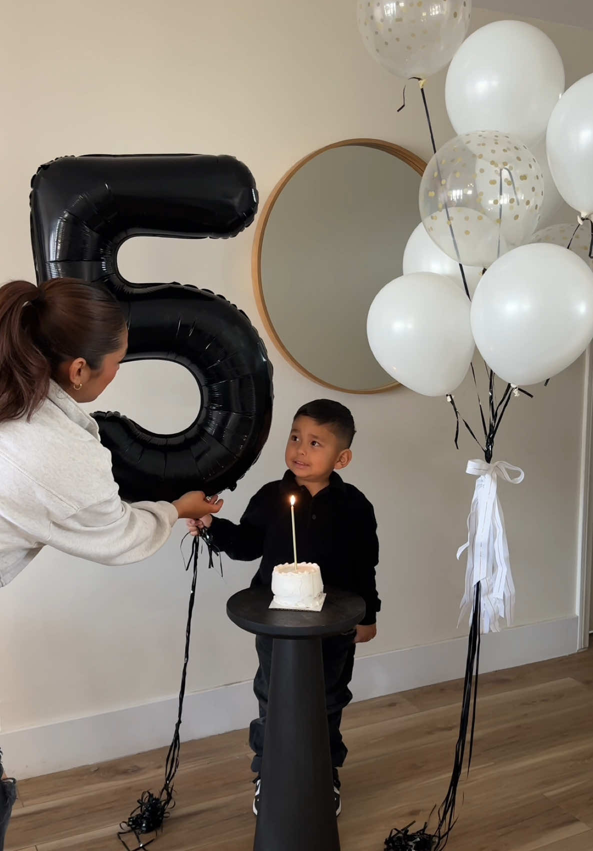 The sweetest little boy was born today.. God blessed me with you & I’m forever thankful🤍 #birthdaysetup #mom #boybirthdayparty #birthdayinspo #photography #birthdayboy #momlife 