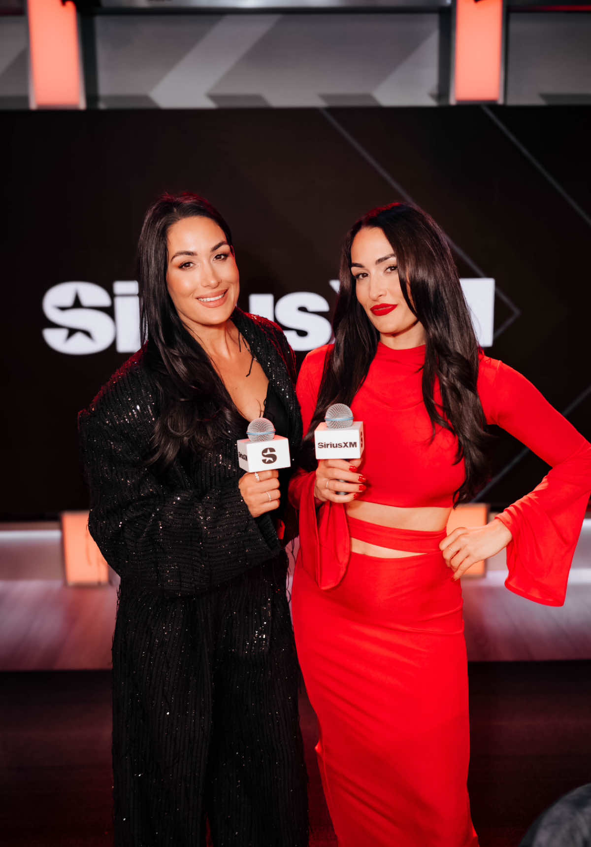 We’re rested, we're glammed, and we’re so ready to dive into this special episode of the @thenikkiandbrieshow with special guests from season 3 of #TheTraitorsUS! Thank you to @airbnb for supporting the show! 🎧👯‍♀️ Available everywhere you get your podcasts and our YouTube channel!  #thenikkiandbrieshow 
