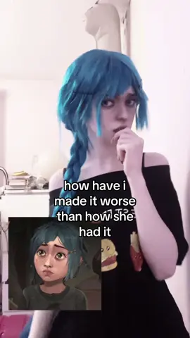 😥i mean i rushed everything but safe to say i will not be cosplaying her fully #fyp #arcane #powder #arcaneleagueoflegends #youngpowder #chopped #powdercosplay 