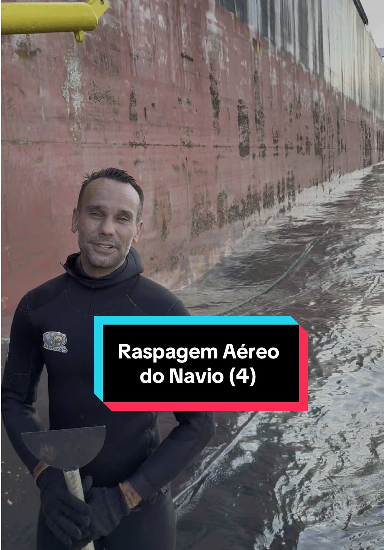 Raspagem Aéreo do Navio (4) #workhard #dive #mergulho #buceo #ship #navio #trabalho #maritime #hull 