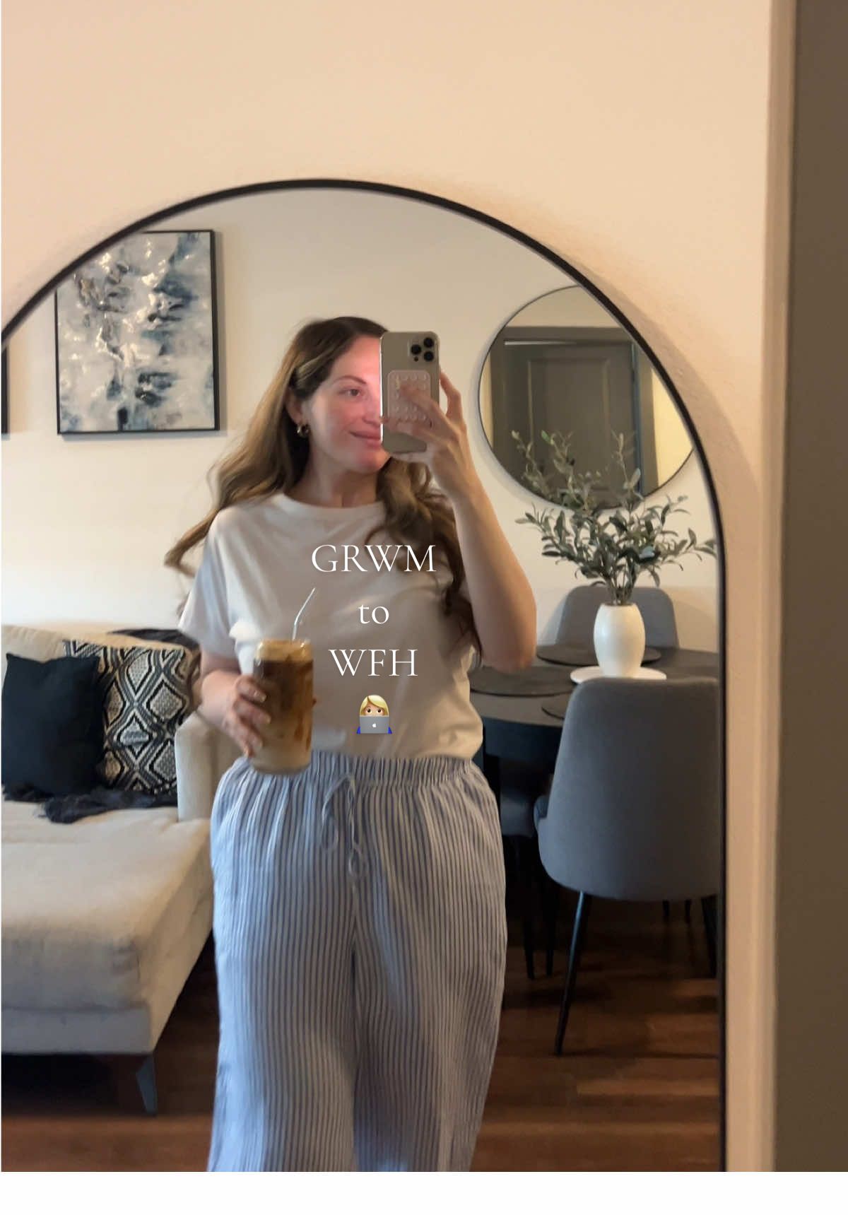 GRWM to wfh 👩🏼‍💻  #grwm #grwmforwork #wfhlife #wfh #springfashion #fyp #viral #asmr #nespresso #coffeeathome #zara #yslblackopium #summerfridays #mexicanaenusa #itsmonday #mondayvibes #wfhoutfit #grwmtowfh #latinacontentcreator 