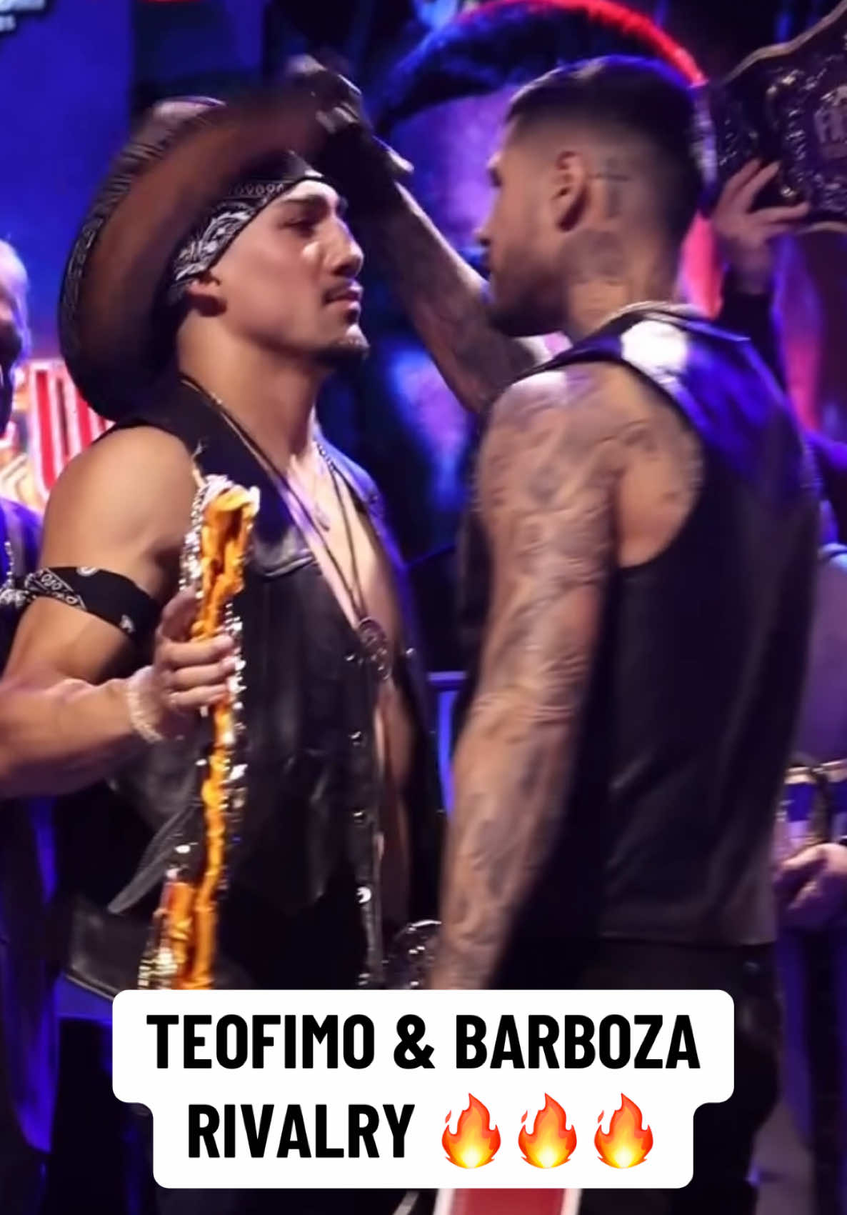 #TeofimoLopez tried to slap Barboza 😳 #LopezBarboza  (via @toprank, @matchroomboxing) #boxing #boxingfans #boxingtok 