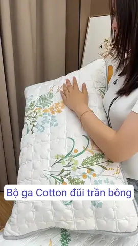 Bộ ga giường vỏ gối Cotton đũi 3 món trần bông mềm mịn#bogagiuongvavogoi #gagoitranbong #bogagiuong #gagiuong #bogagoicotton #bochangagoi #trending #thinhhanh #xuhuong #xuhuongtiktok 