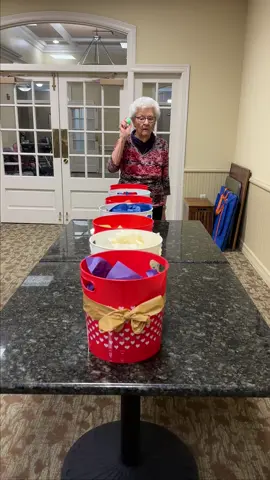 New Ping Pong Challenge with a Twist! #seniorliving #mysteryprizes #buckets #games #throwpingpong 