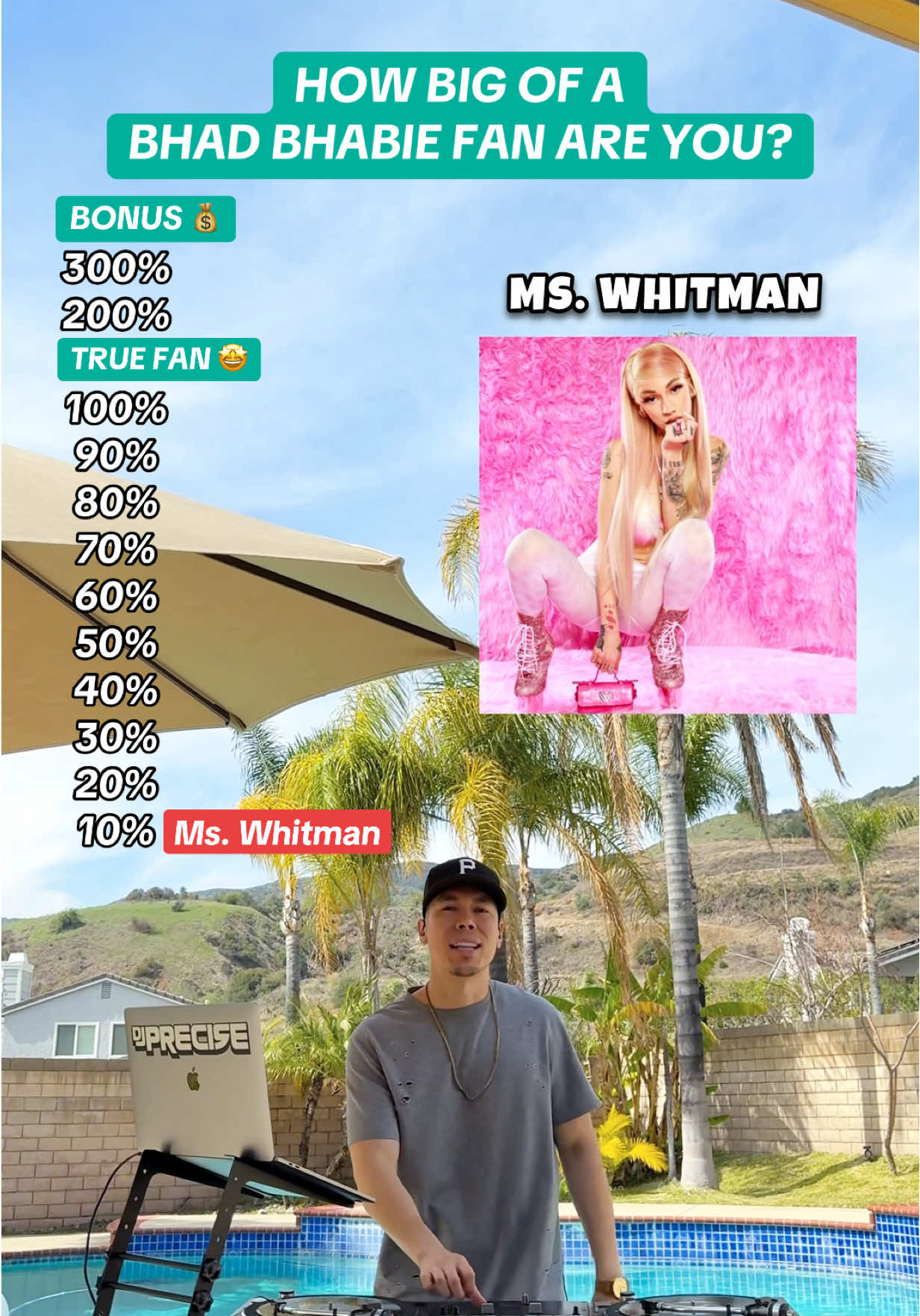 How big of a Bhad Bhabie fan are you? 📈 #bhadbhabie 