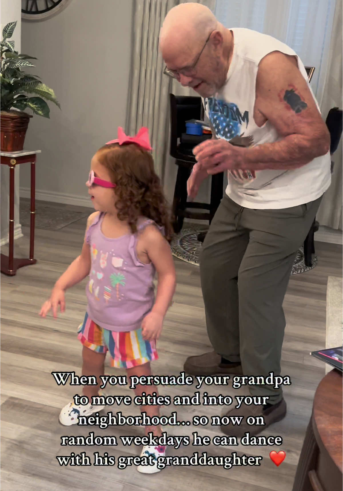 Love you grandpa 🩷 #grandpa #greatgrandpa #greatparenting #Love 
