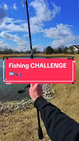 I Fished a Frozen Pond 🐟🎣 #fishing #fishingvideos #capcut #bassfishing 