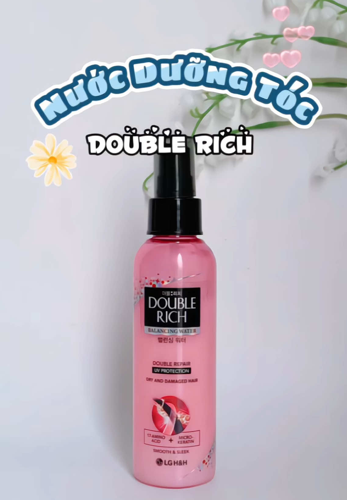 Em xịt dưỡng vừa mềm vừa thơm tóc nên có #hair #xịttóc #doublerich #affiliate #xuhuong #gocnhounbox 