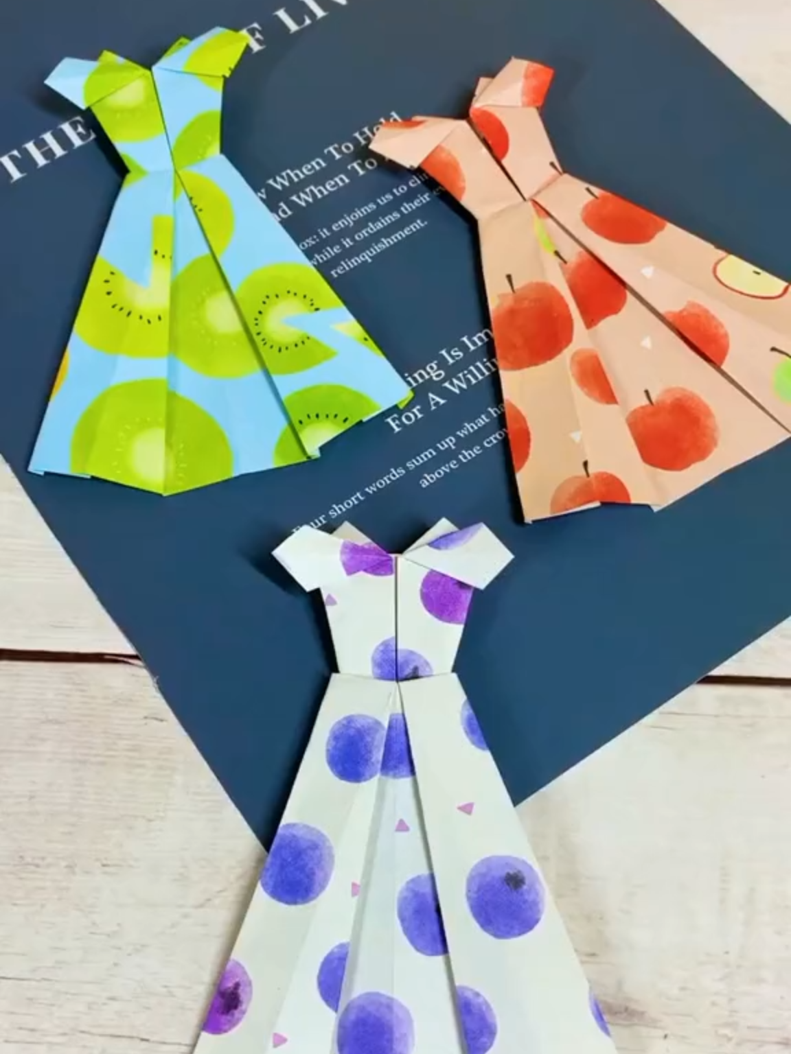 How to Make a Cute Paper Dress #handmade #thuconghandmade #KATI